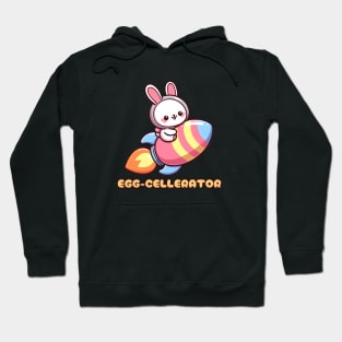 Egg-cellent Easter Bunny: Rocket Ride Hoodie